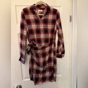 UNTUCKit Plaid Rachel Wrap Dress Size 6 NWOT